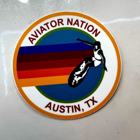 AVIATOR NATION AUSTIN, TEXAS STICKER - Picture 1 of 1